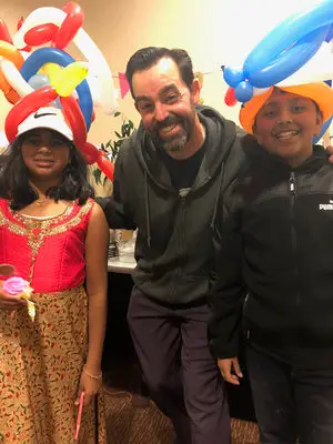 Magician Adam Stone with Two Kids