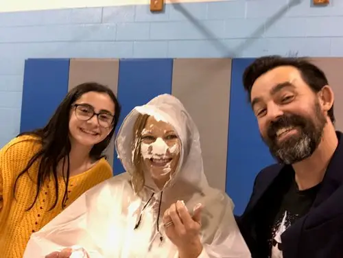 Magician Adam Stone having fun with his family.