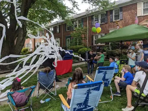 funny magic with childs on Adam Stone